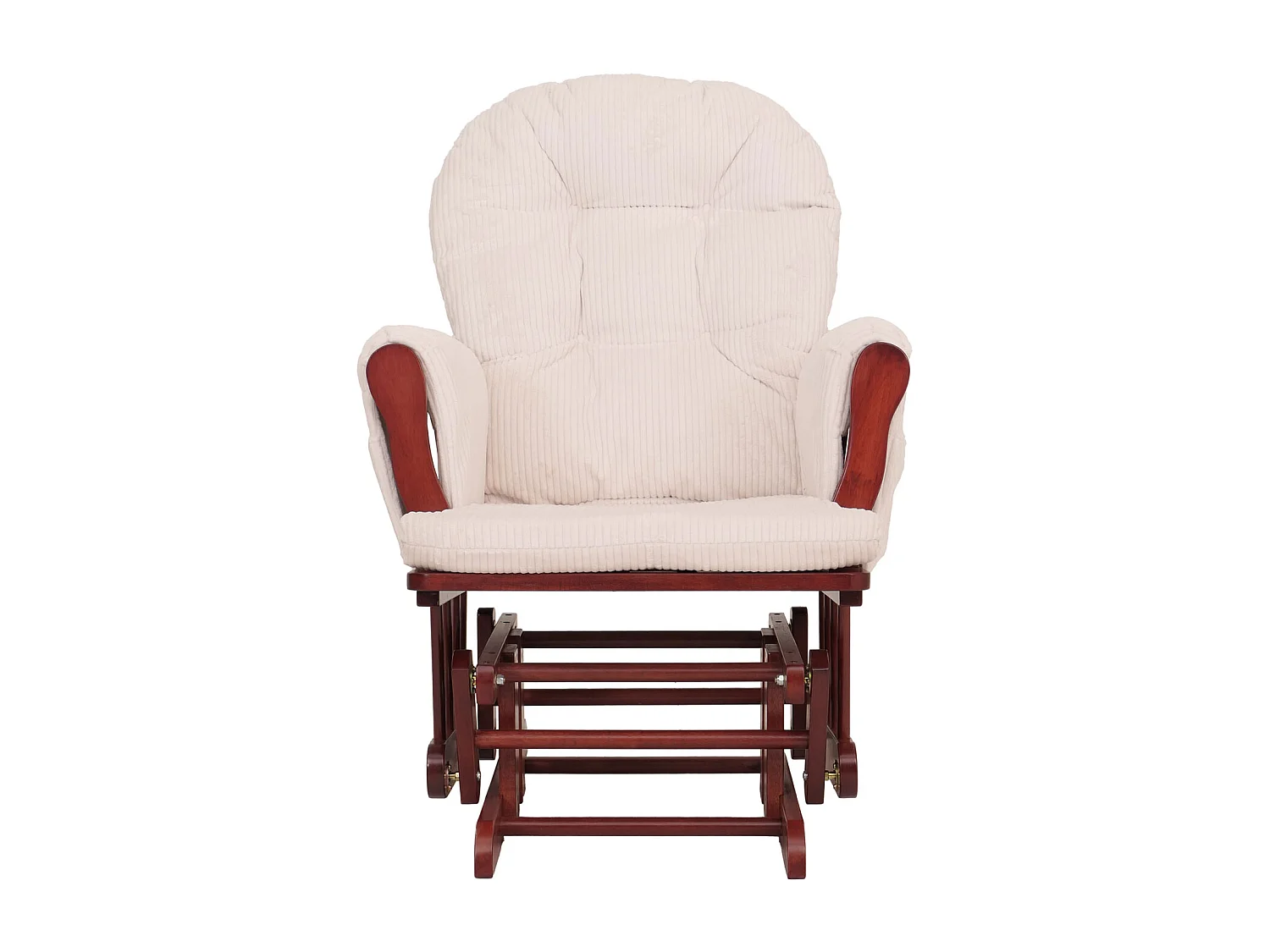 Fauteuil de relaxation MCW-C76,  crème Bâti foncé