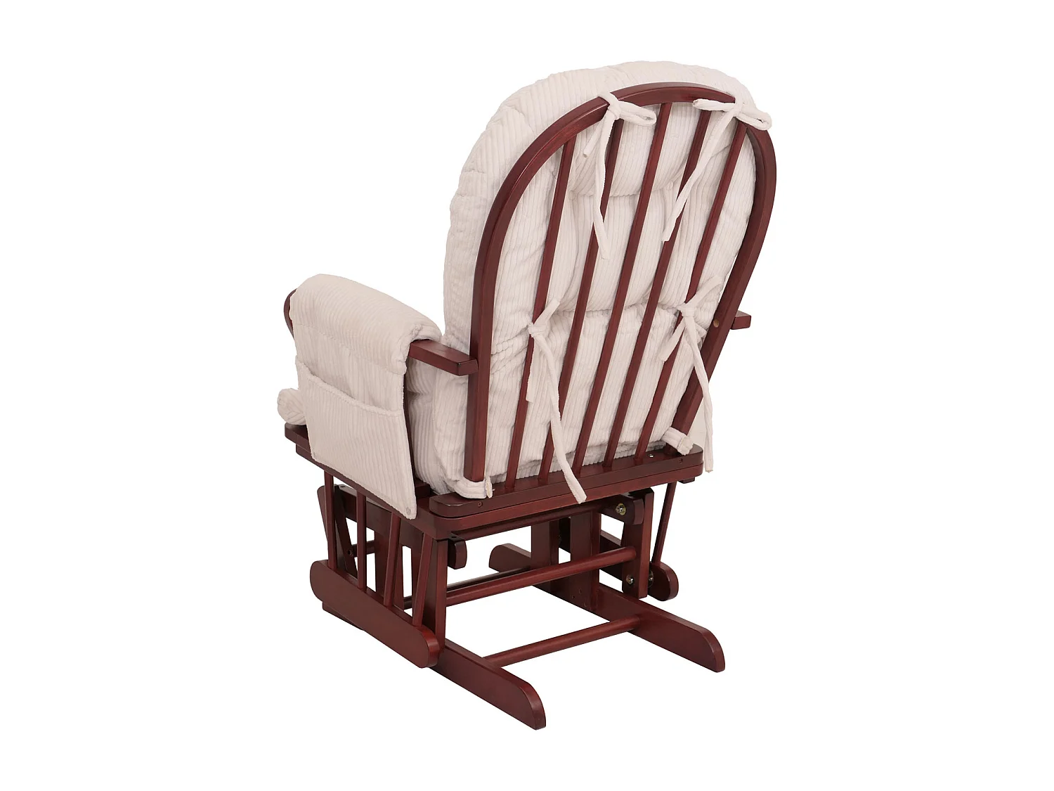 Fauteuil de relaxation MCW-C76,  crème Bâti foncé