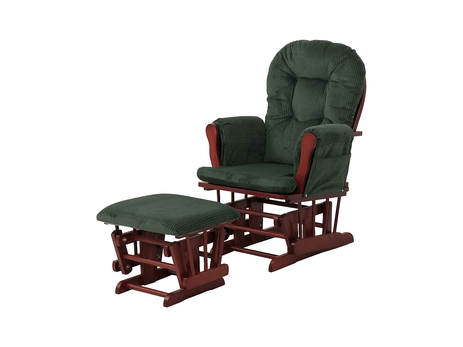 Fauteuil de relaxation MCW-C76,  vert Bâti foncé