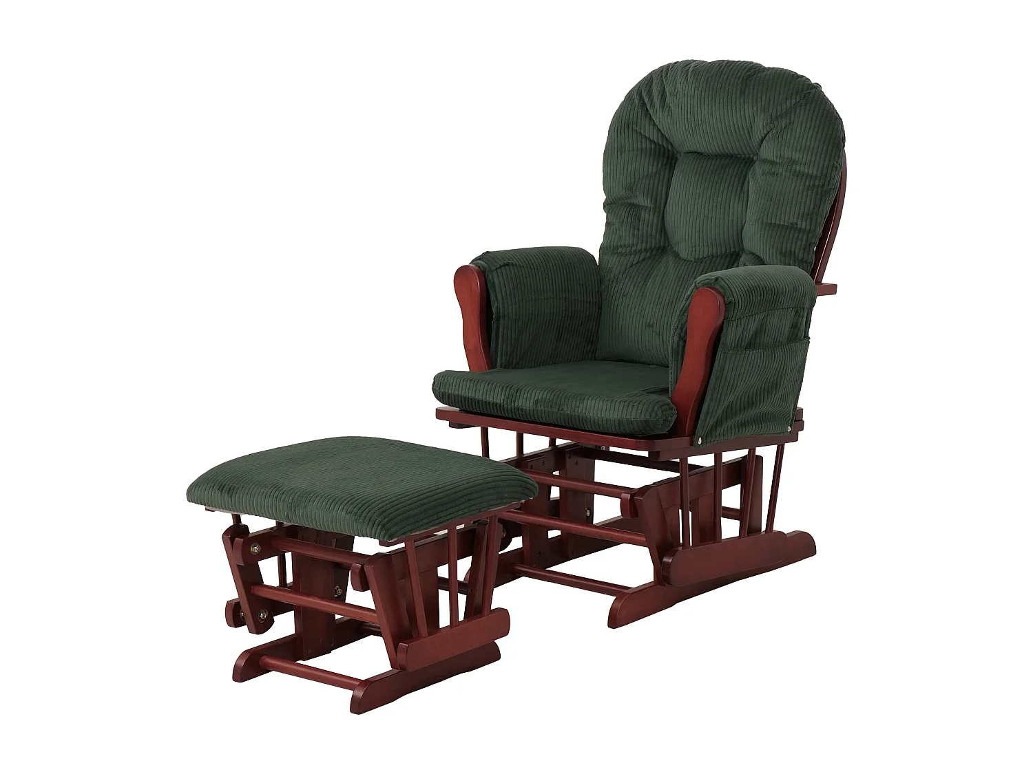 Fauteuil de relaxation MCW-C76,  vert Bâti foncé