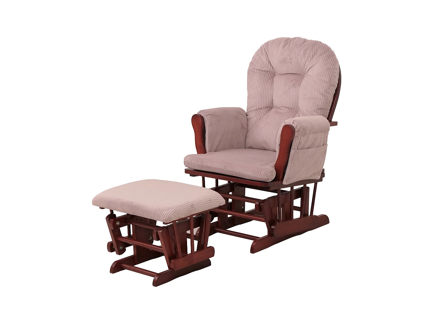 Fauteuil de relaxation MCW-C76,  rose Bâti foncé