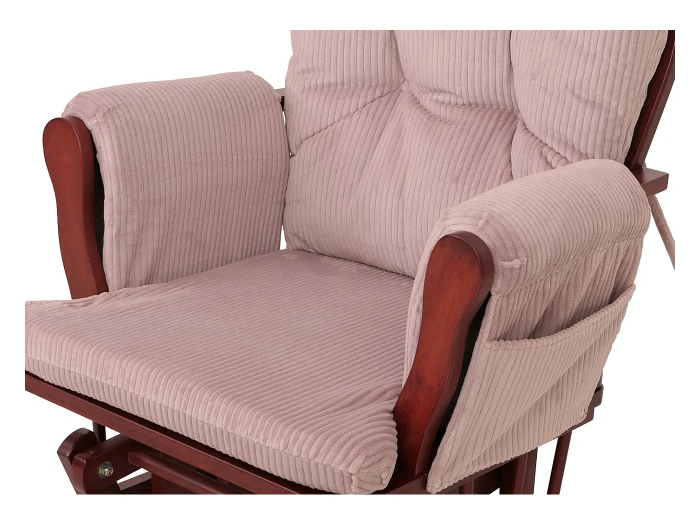 Fauteuil de relaxation MCW-C76,  rose Bâti foncé