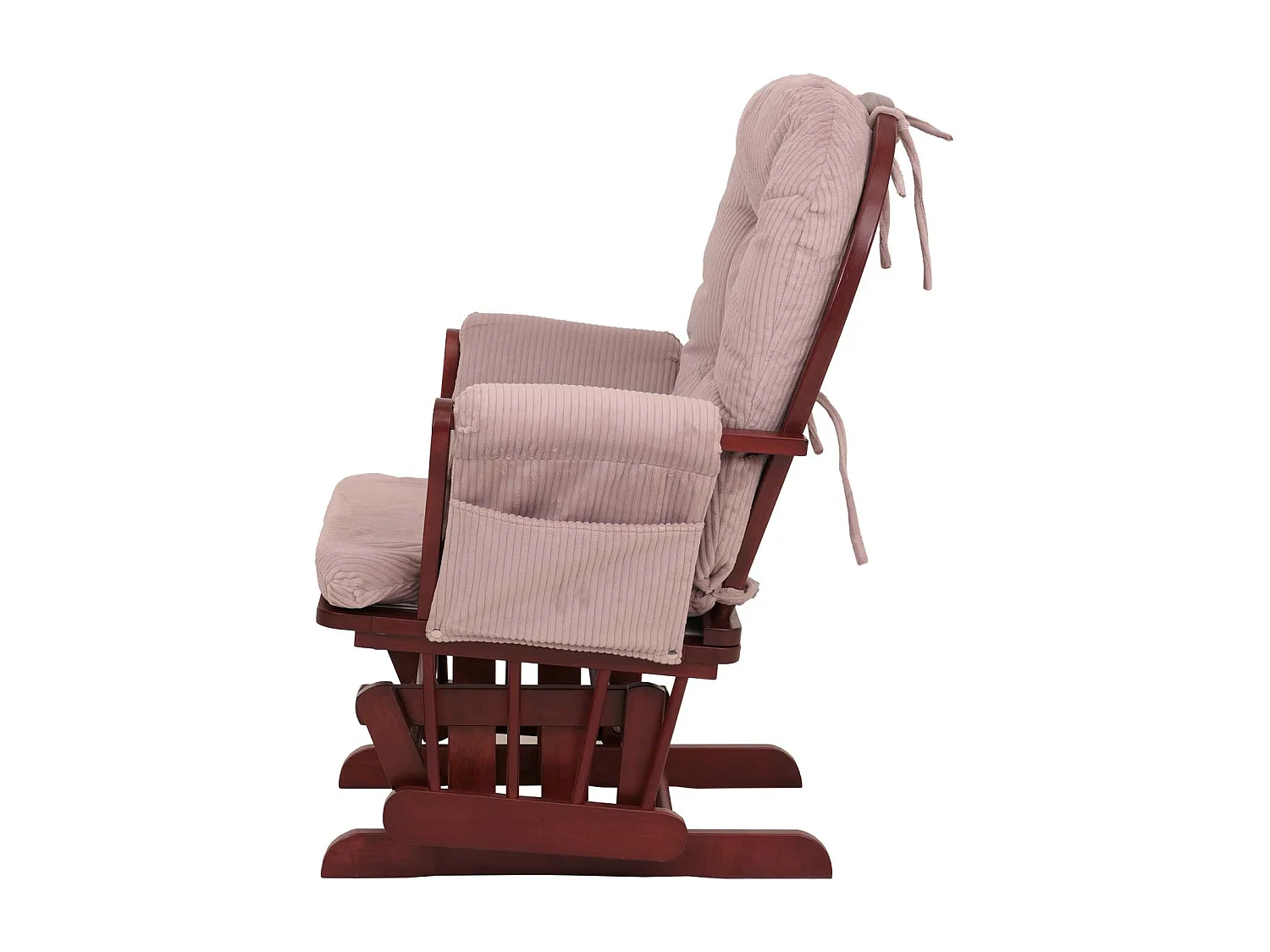 Fauteuil de relaxation MCW-C76,  rose Bâti foncé