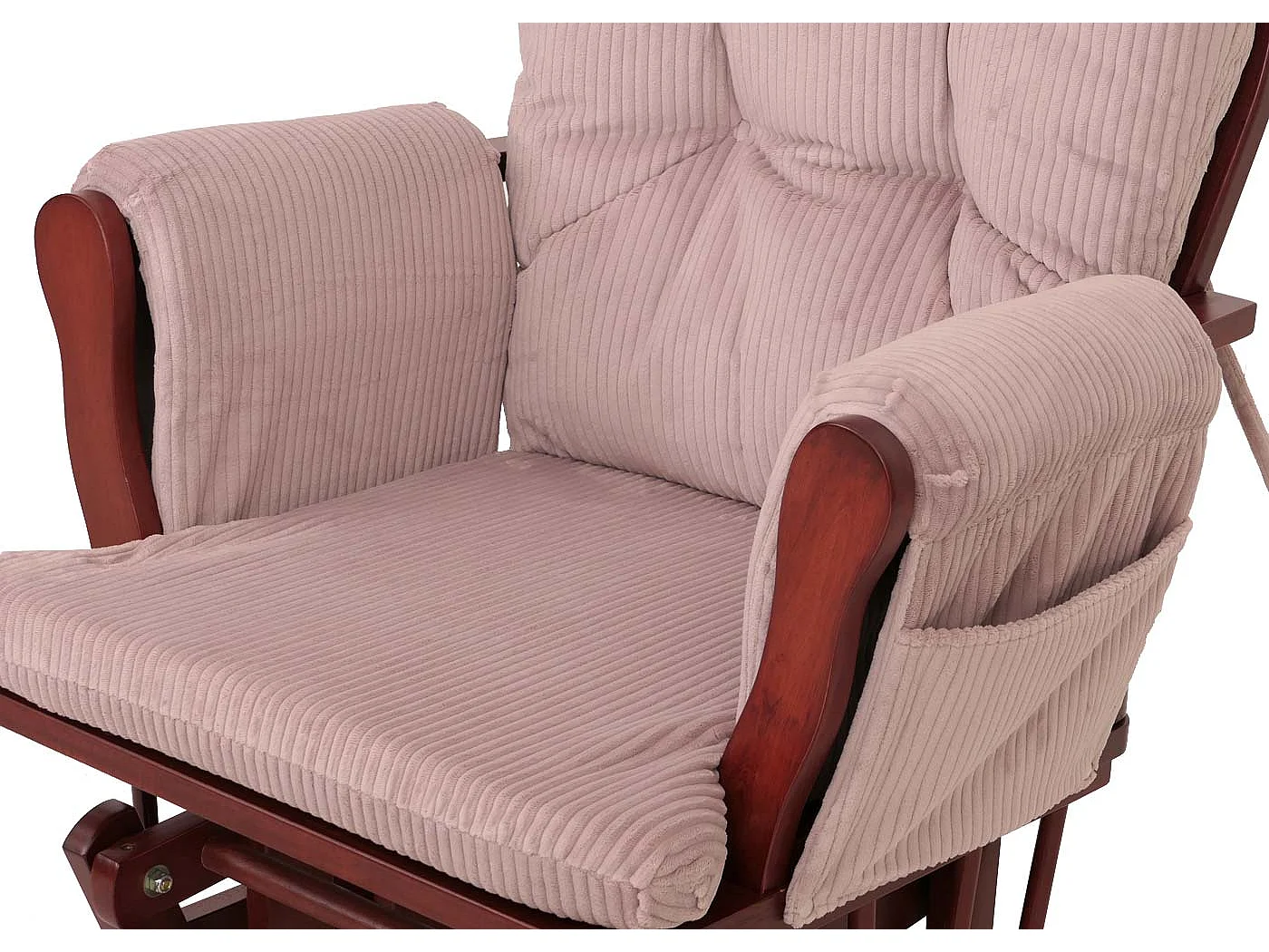 Fauteuil de relaxation MCW-C76,  rose Bâti foncé