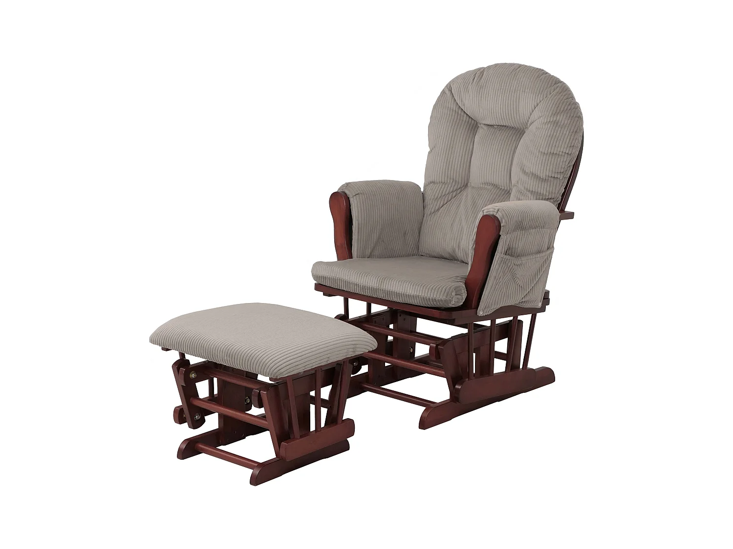 Fauteuil de relaxation MCW-C76,  gris clair Bâti foncé