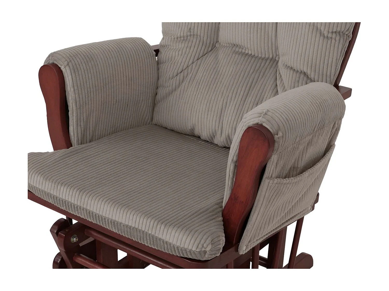 Fauteuil de relaxation MCW-C76,  gris clair Bâti foncé
