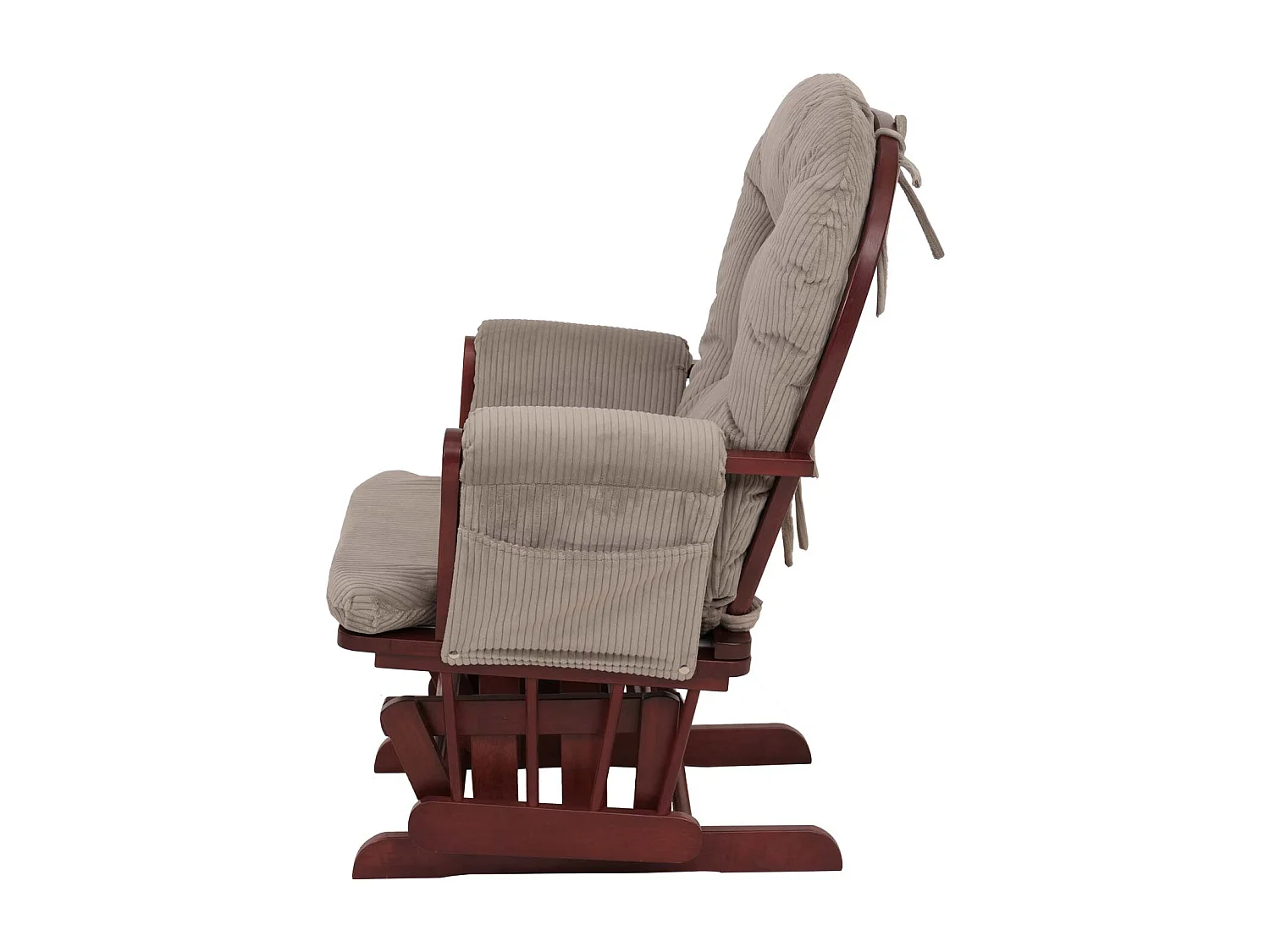 Fauteuil de relaxation MCW-C76,  gris clair Bâti foncé