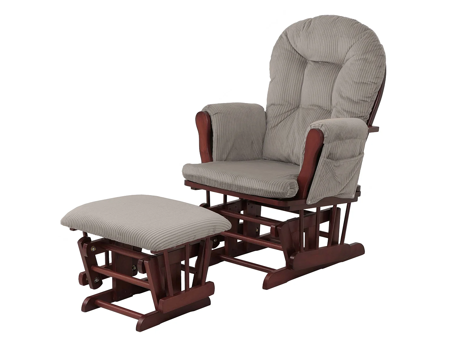 Relaxsessel MCW-C76, Hellgrau Gestell dunkel