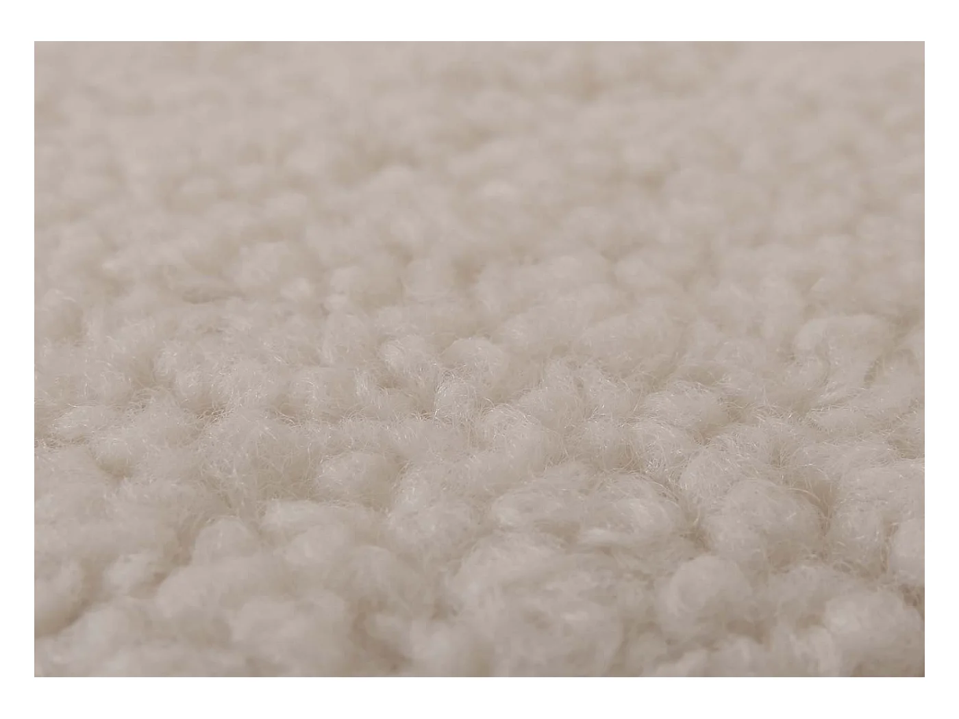 Fauteuil de relaxation MCW-C76,  crème Bâti blanc