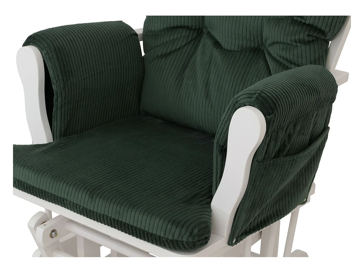 Fauteuil de relaxation MCW-C76,  vert Bâti blanc