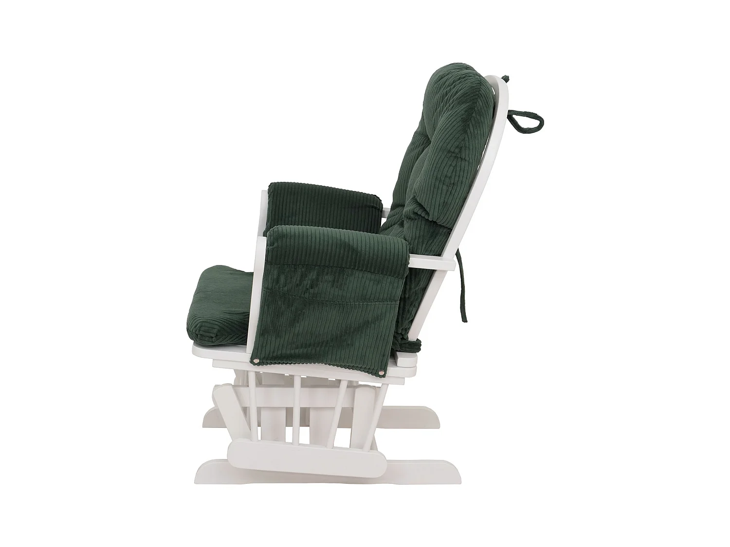 Fauteuil de relaxation MCW-C76,  vert Bâti blanc