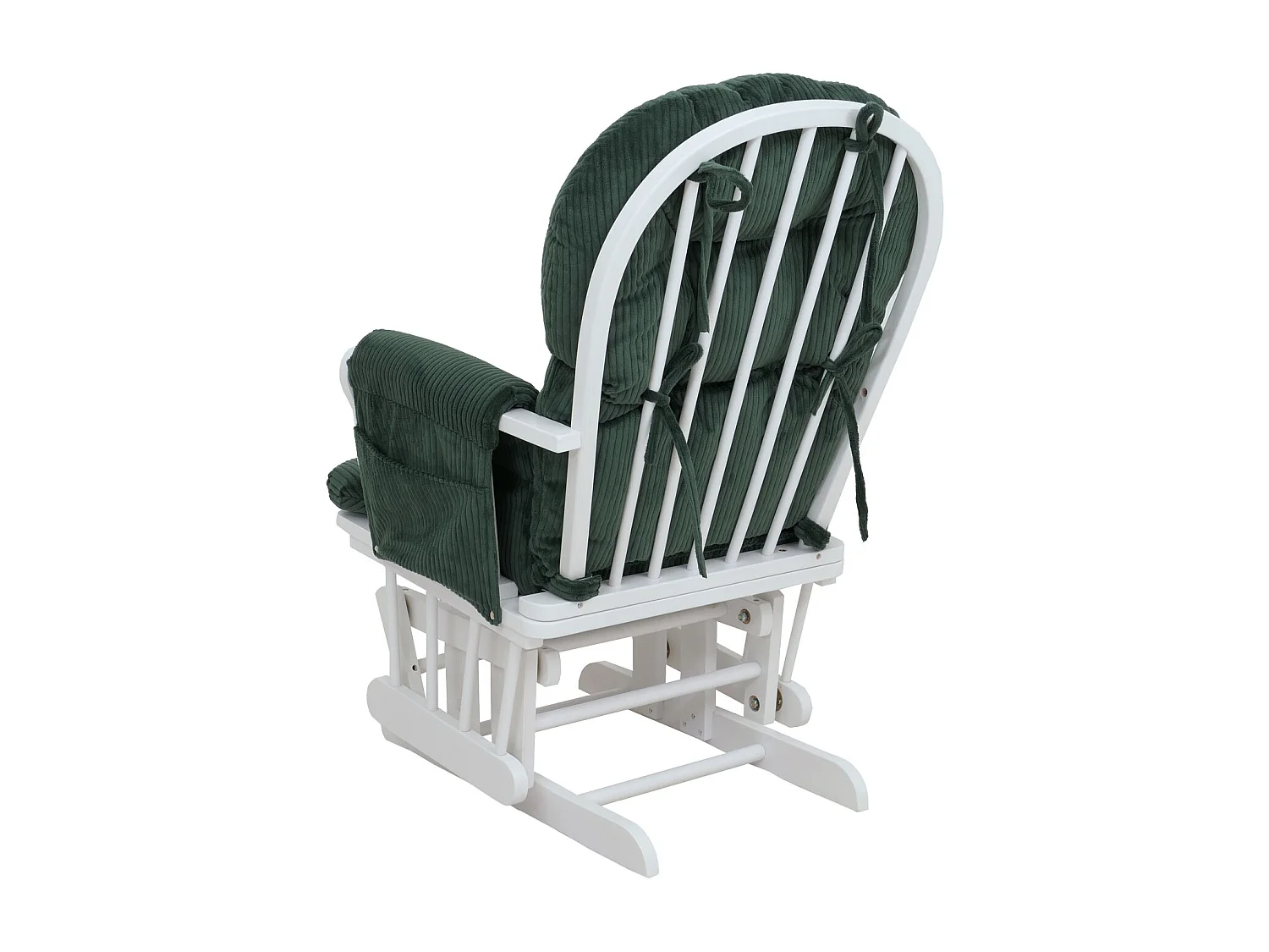 Fauteuil de relaxation MCW-C76,  vert Bâti blanc