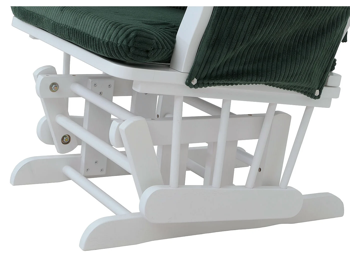 Fauteuil de relaxation MCW-C76,  vert Bâti blanc