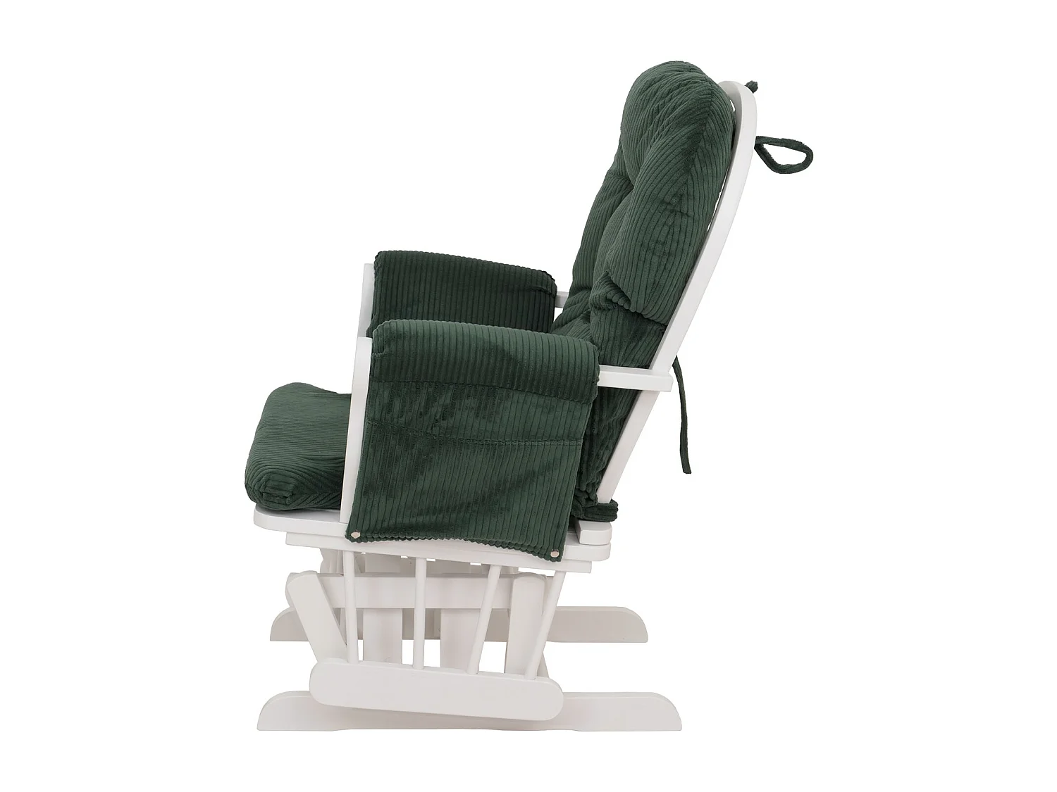 Fauteuil de relaxation MCW-C76,  vert Bâti blanc