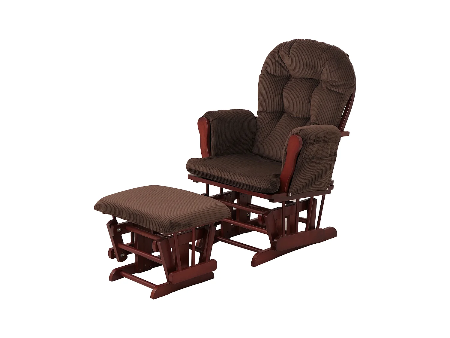 Fauteuil de relaxation MCW-C76,  brun Bâti foncé