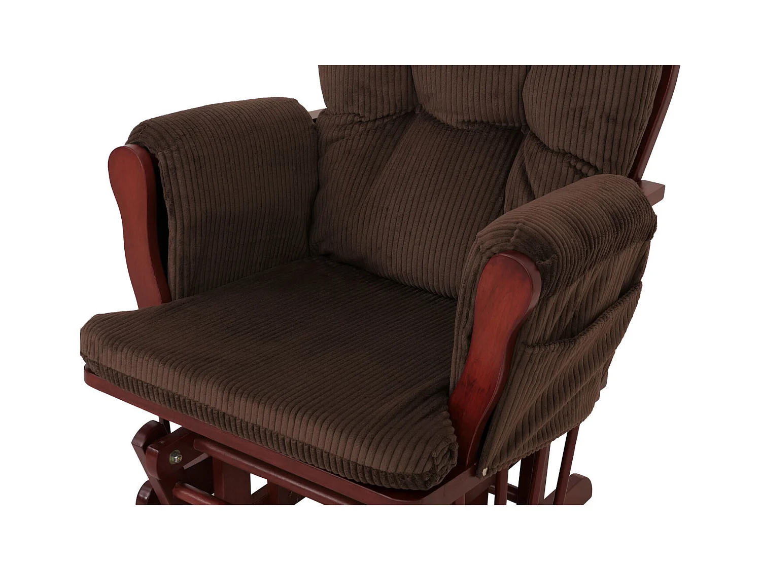 Fauteuil de relaxation MCW-C76,  brun Bâti foncé