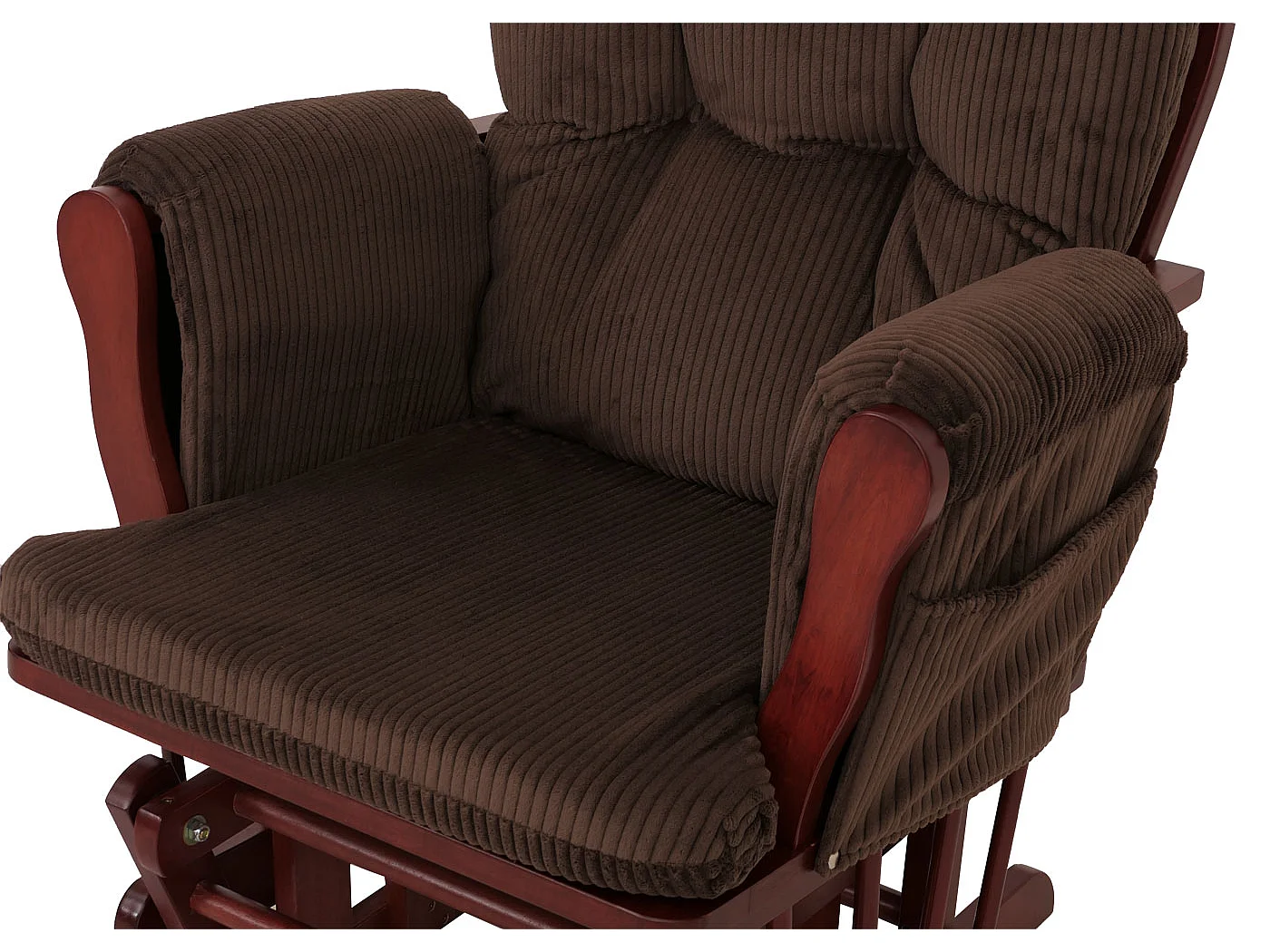 Relaxsessel MCW-C76, Braun Gestell dunkel