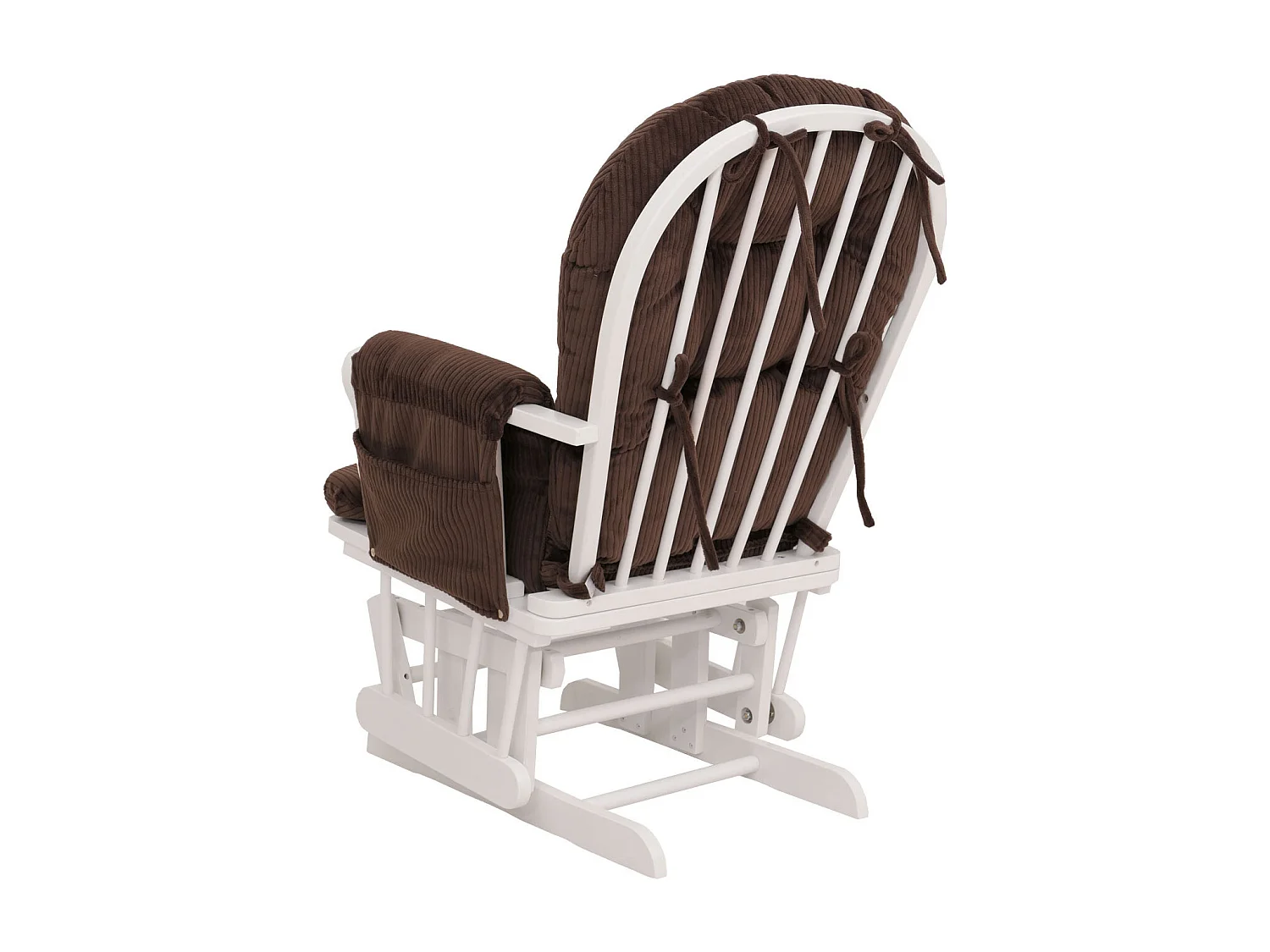 Fauteuil de relaxation MCW-C76,  marron Bâti blanc