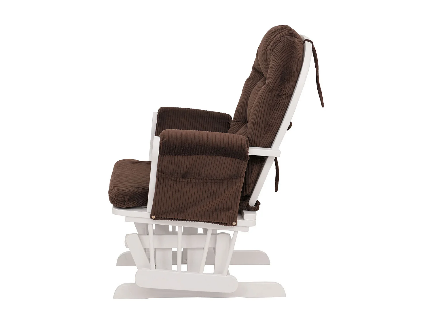 Fauteuil de relaxation MCW-C76,  marron Bâti blanc