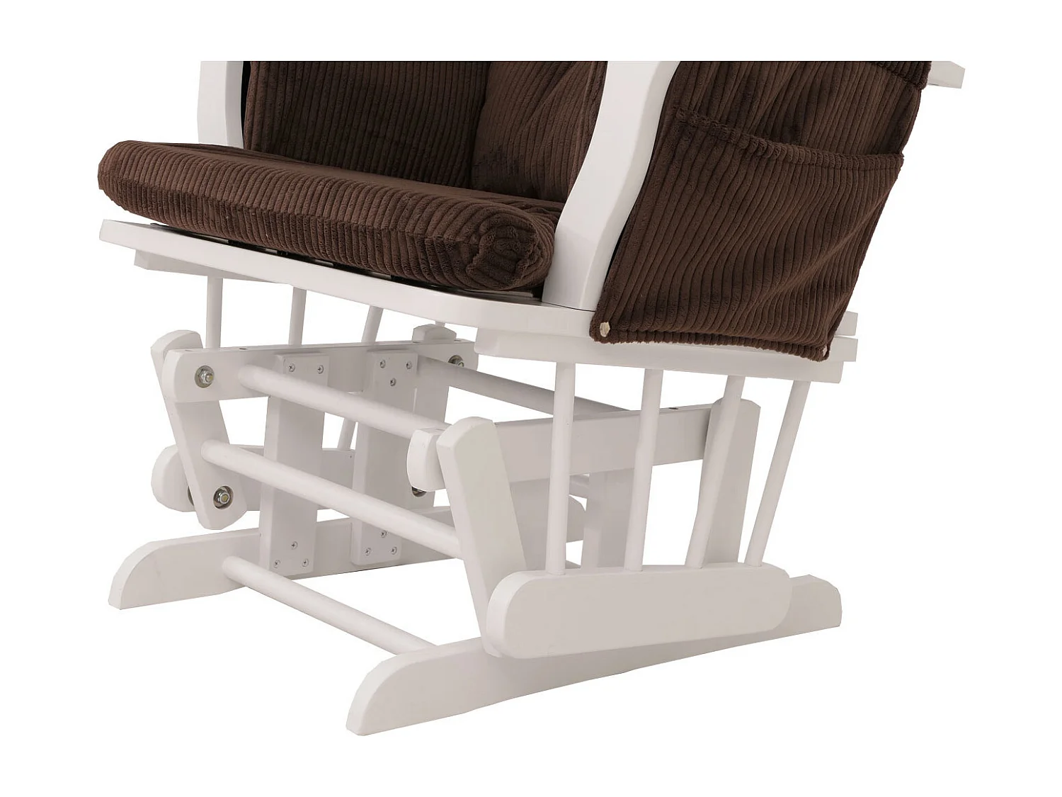 Fauteuil de relaxation MCW-C76,  marron Bâti blanc