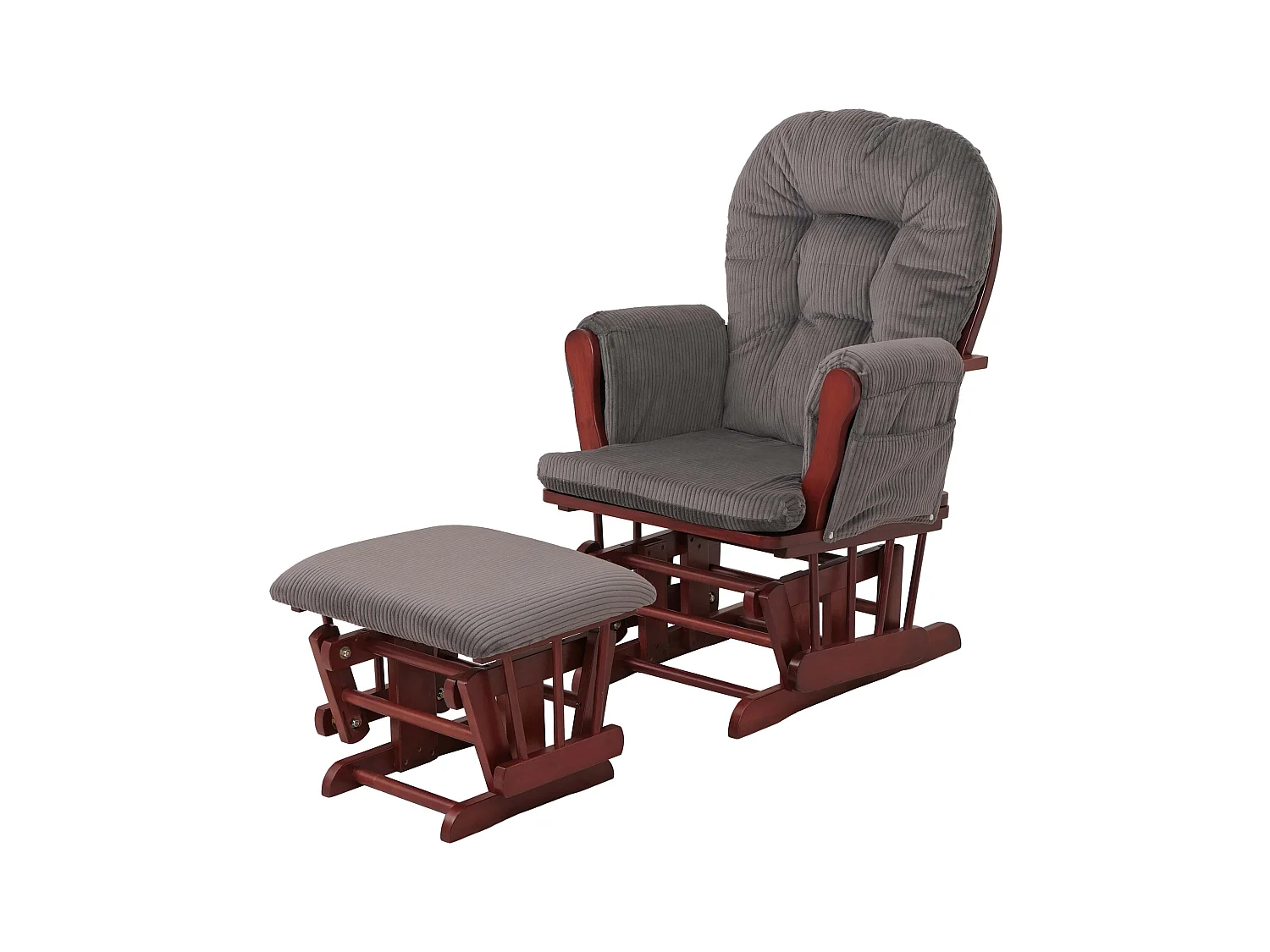 Fauteuil de relaxation MCW-C76,  gris foncé Bâti foncé