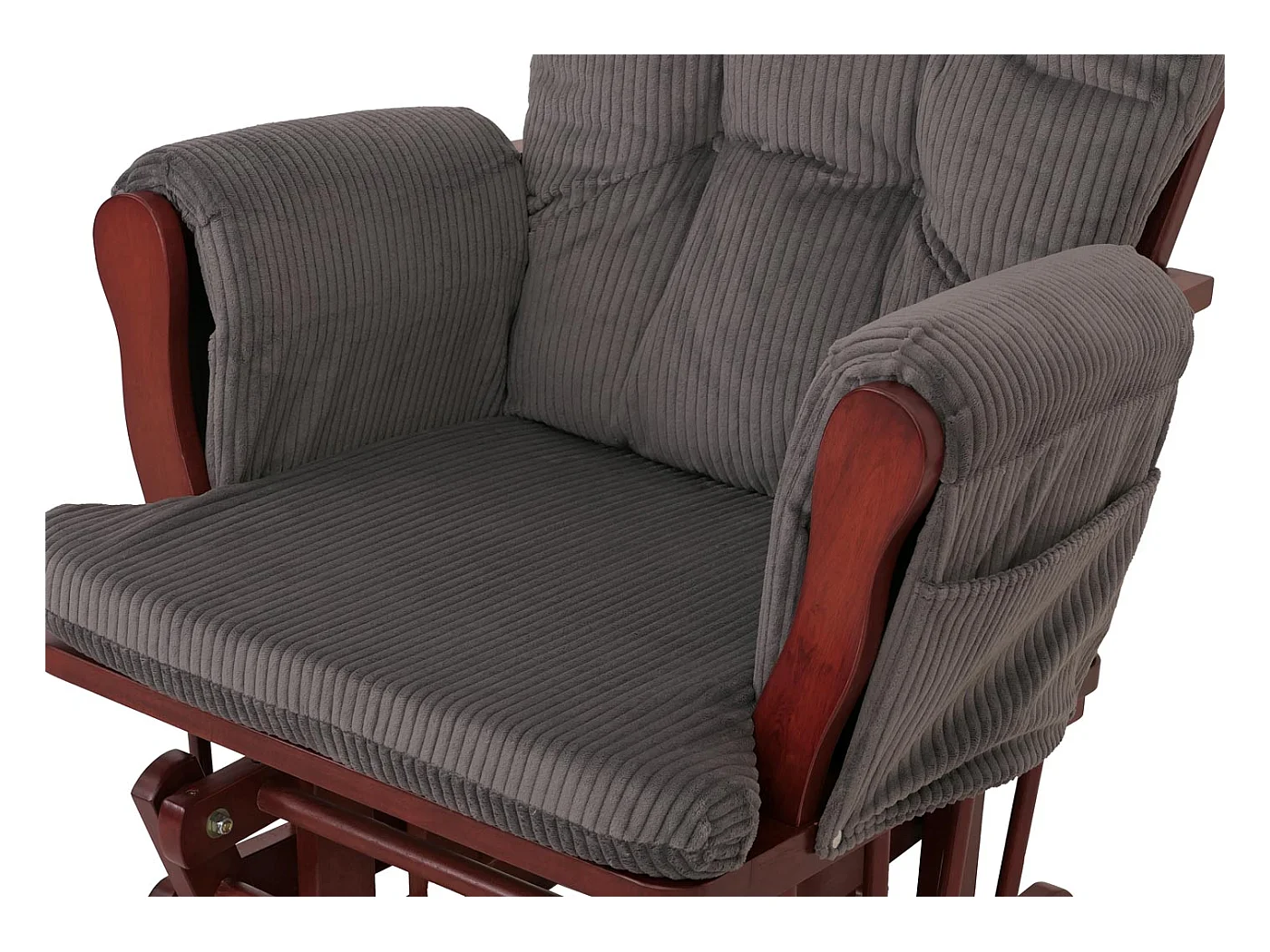 Fauteuil de relaxation MCW-C76,  gris foncé Bâti foncé