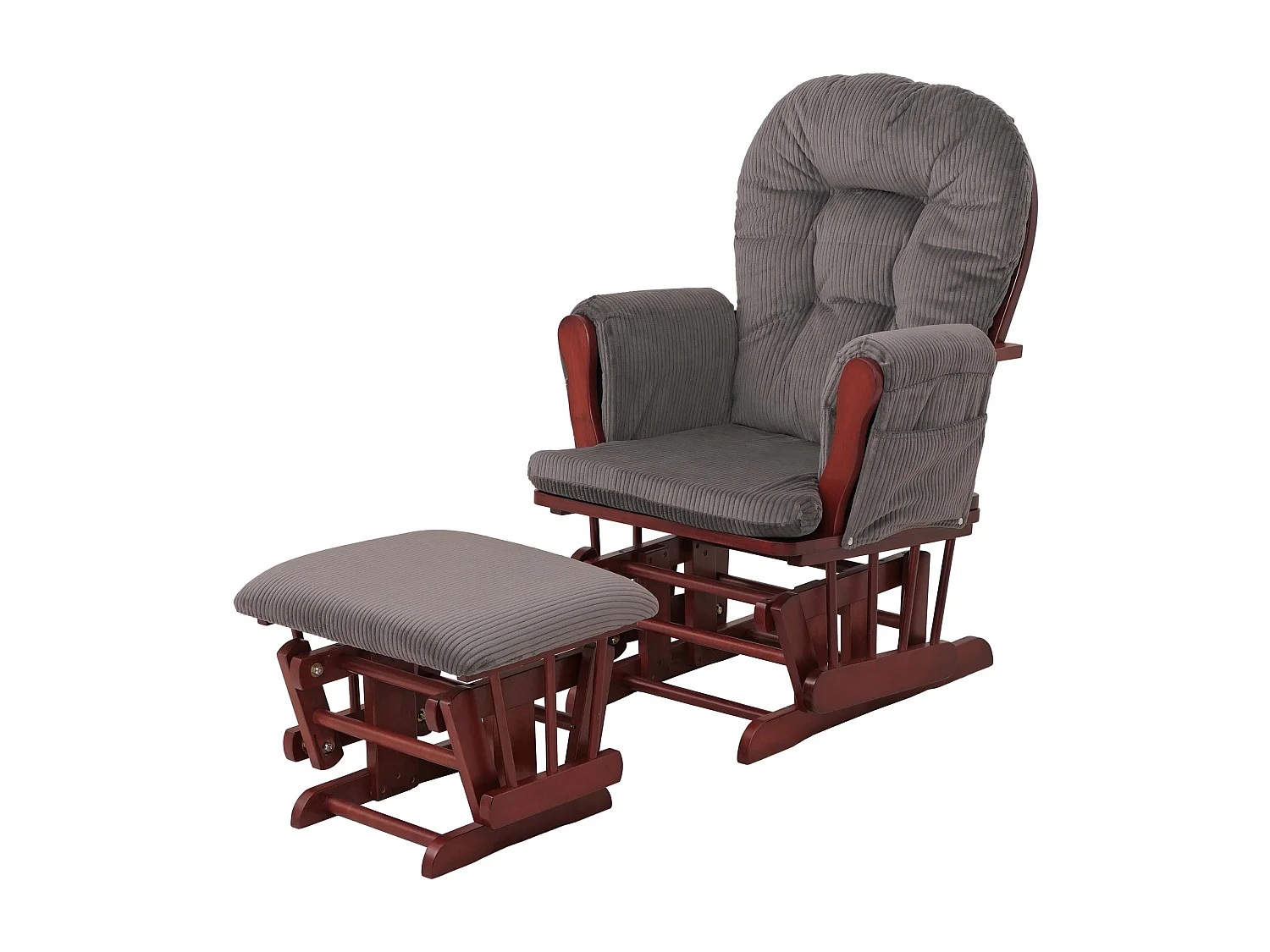 Fauteuil de relaxation MCW-C76,  gris foncé Bâti foncé