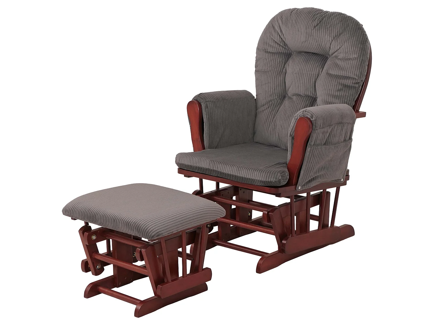 Fauteuil de relaxation MCW-C76,  gris foncé Bâti foncé