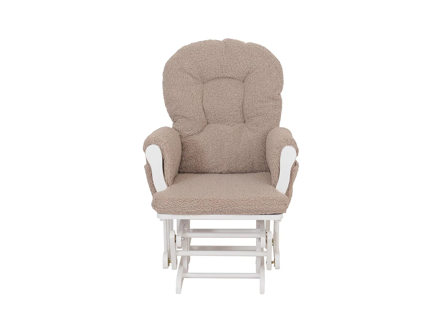 Fauteuil de relaxation MCW-C76,  marron Bâti blanc