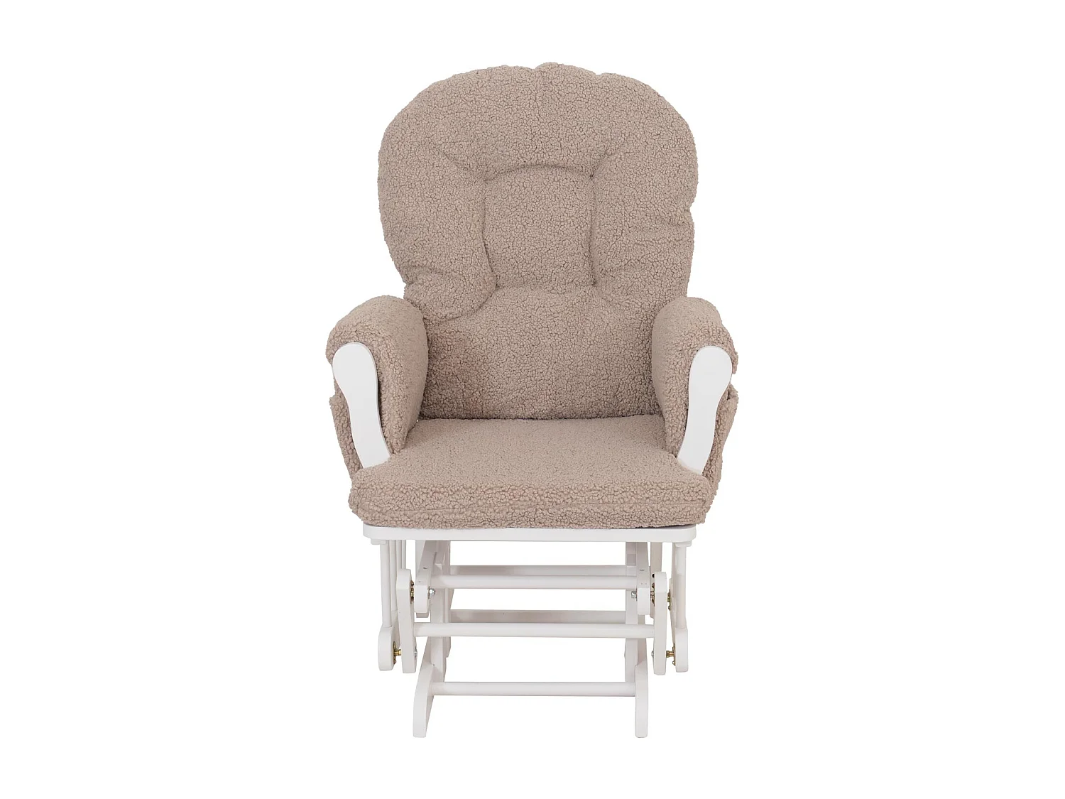 Fauteuil de relaxation MCW-C76,  marron Bâti blanc