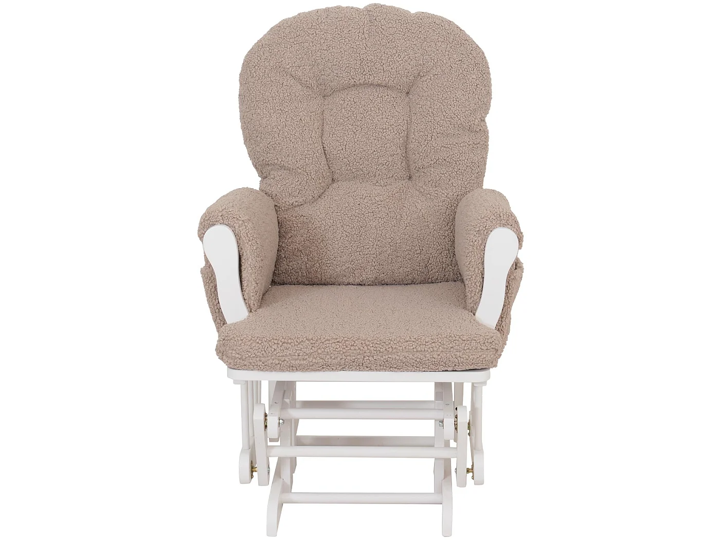 Relaxsessel MCW-C76, Braun Gestell weiß