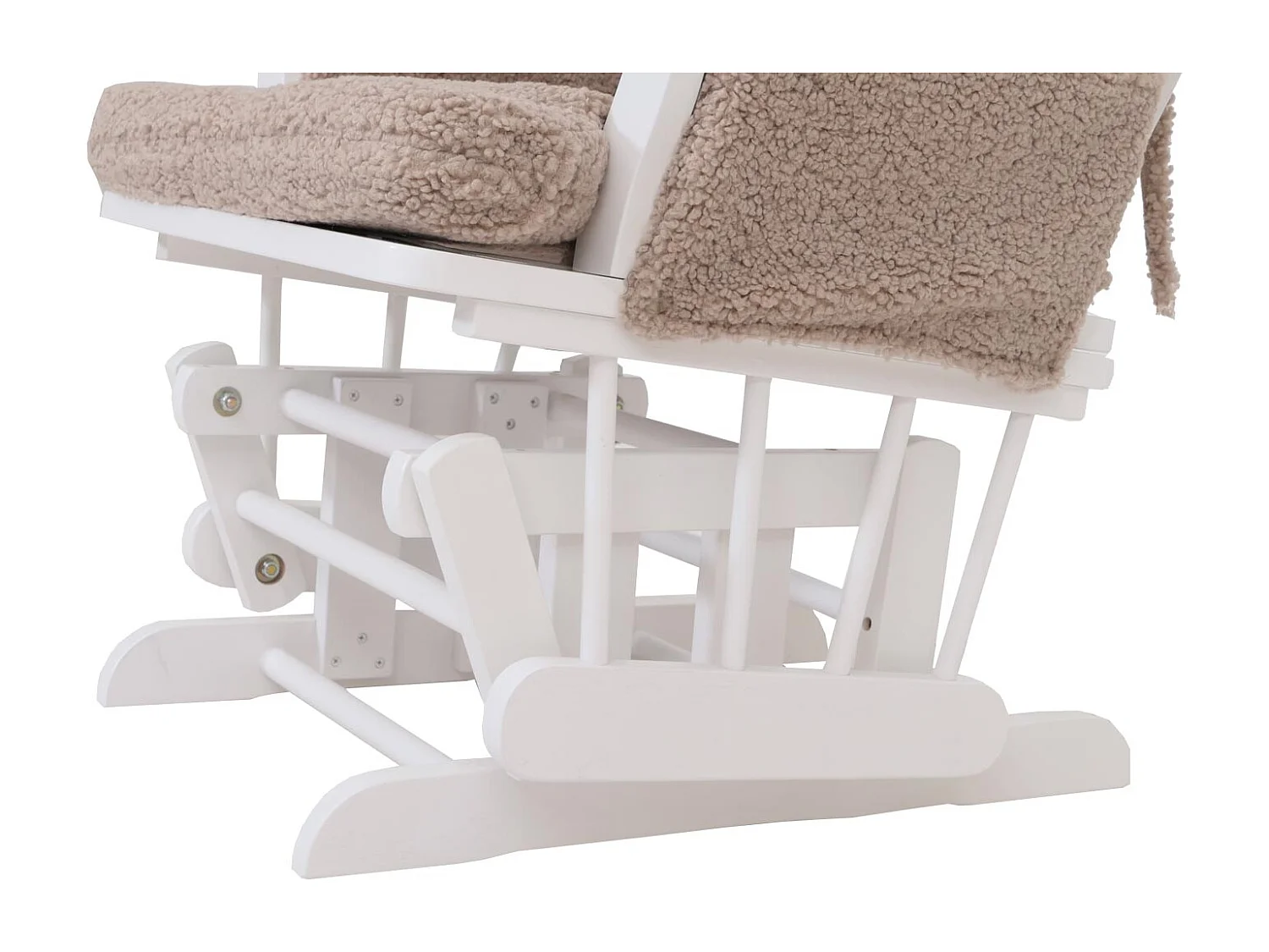 Relaxsessel MCW-C76, Braun Gestell weiß