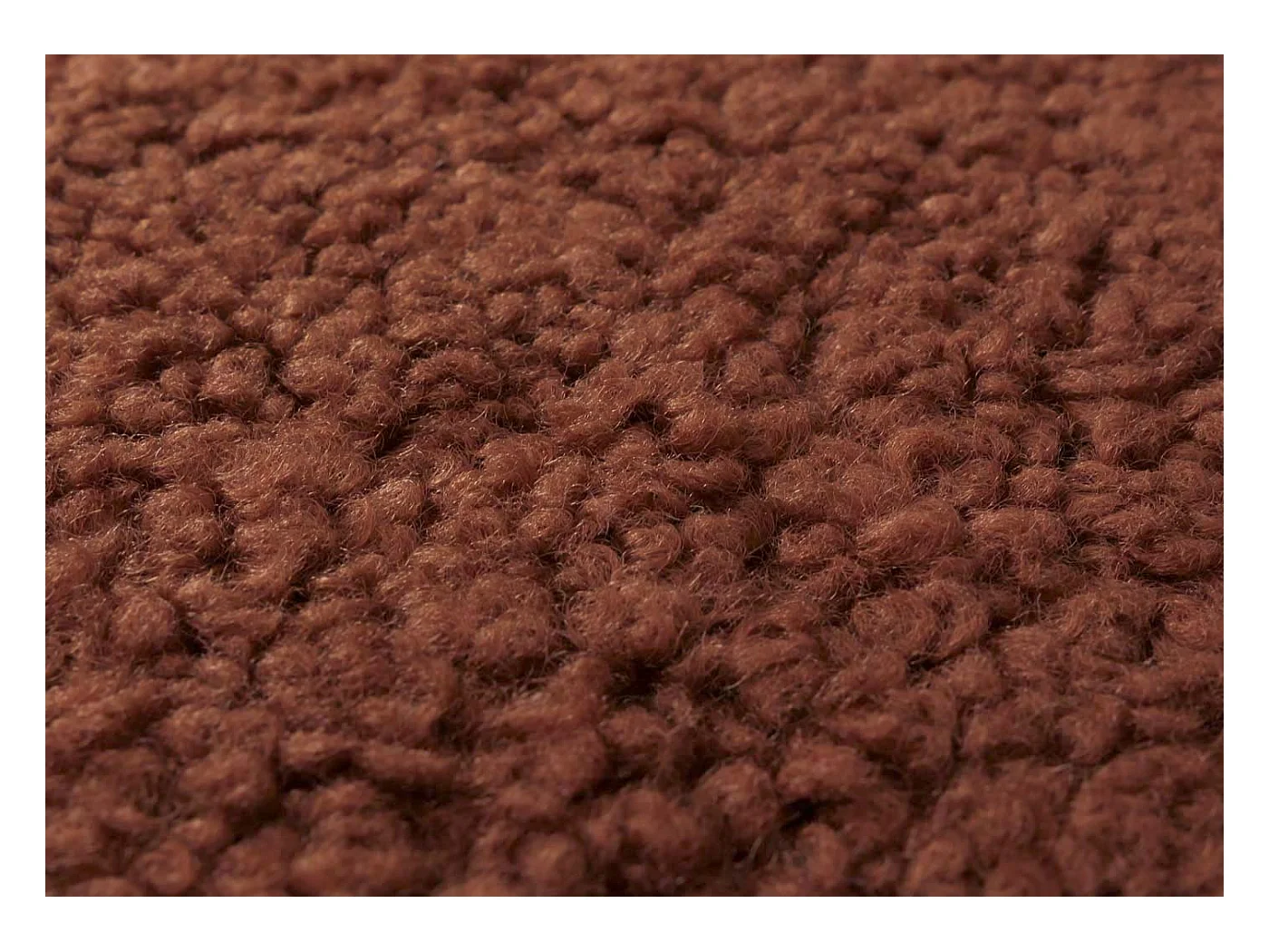 Fauteuil de relaxation MCW-C76,  brun rouille Bâti blanc