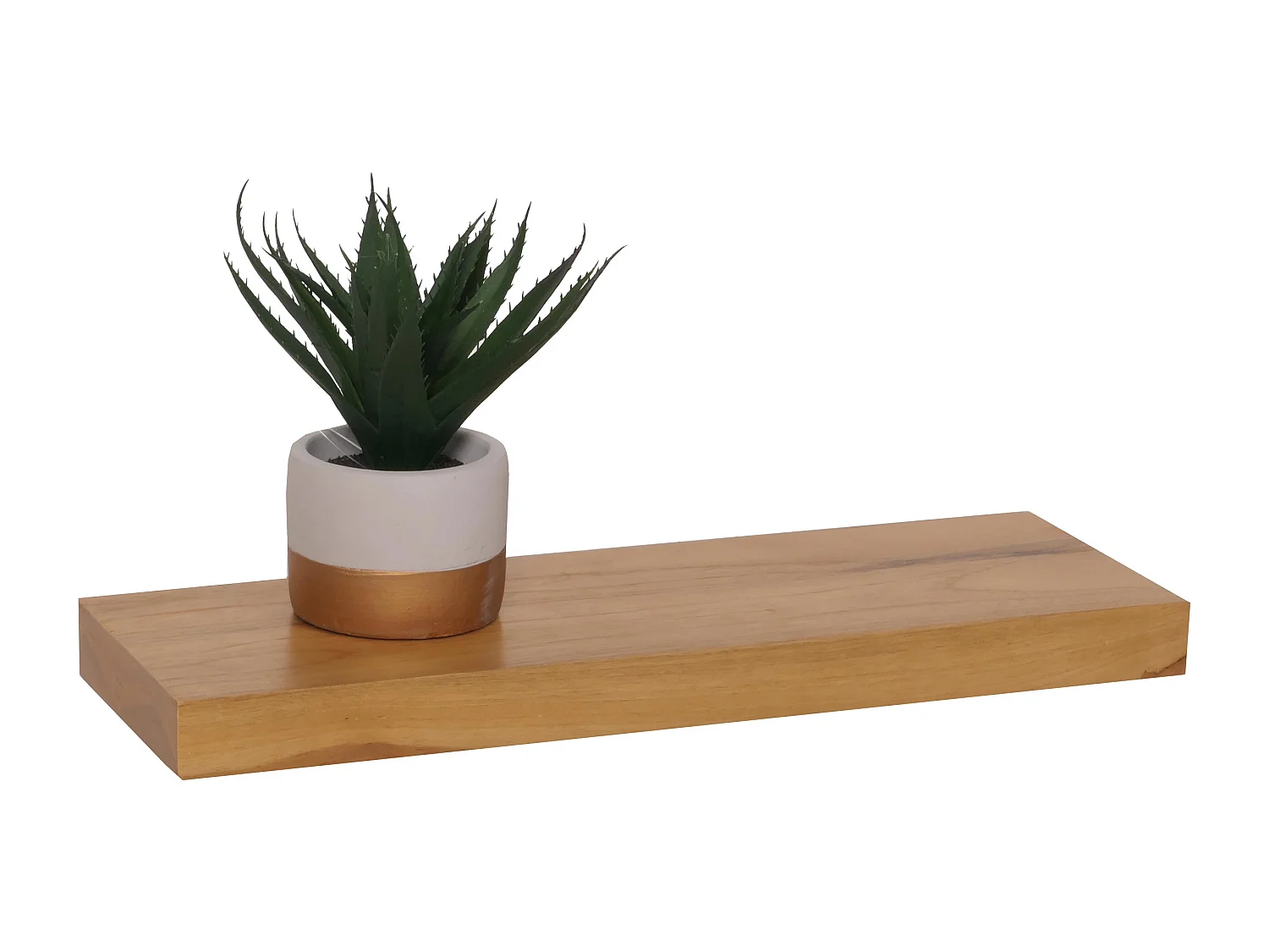 Estantería de pared de teca MCW-M74