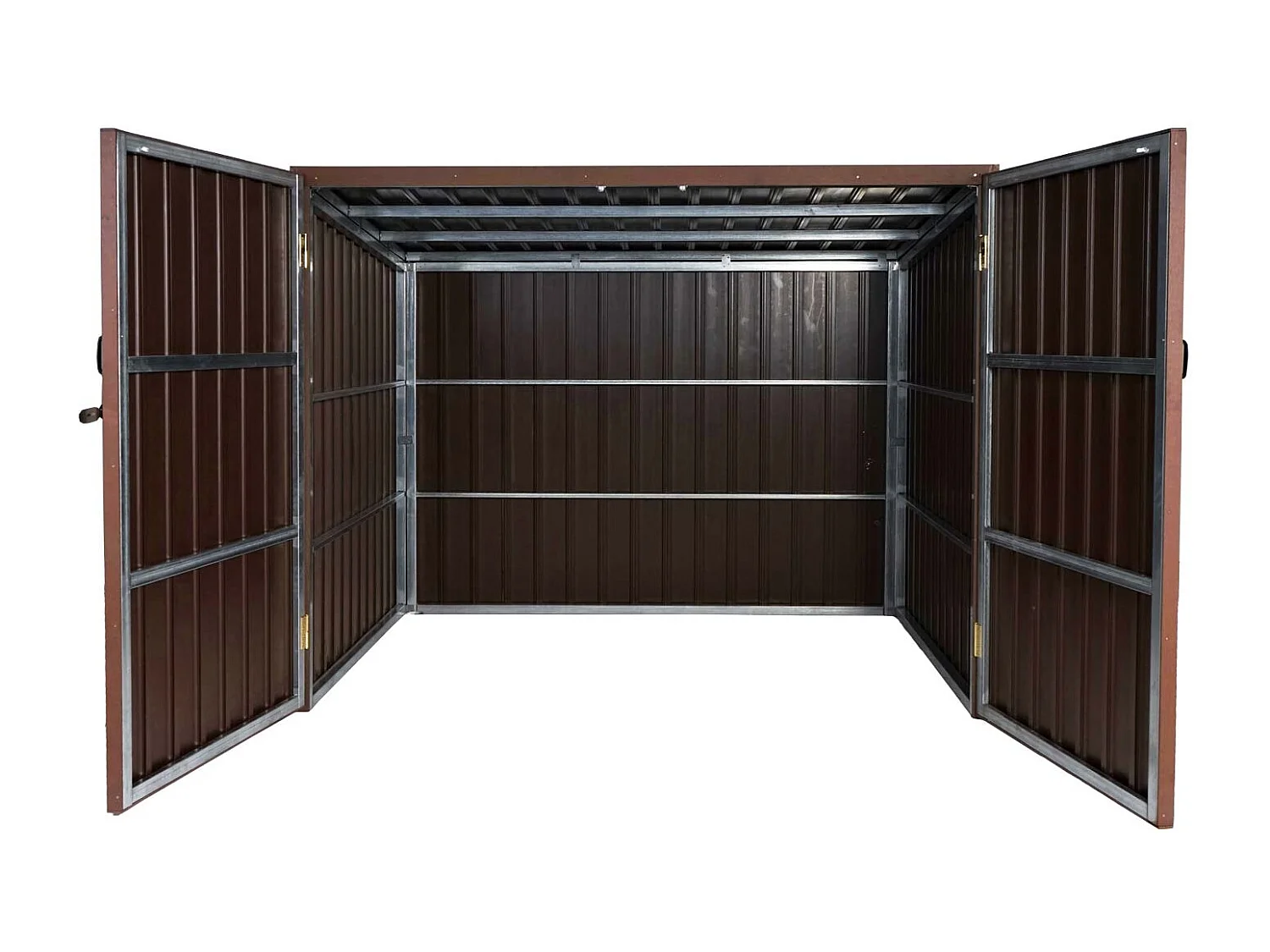 Cykelgarage MCW-J29 (til 4 cykler),  4 cykler, 172x213x160 cm, brun