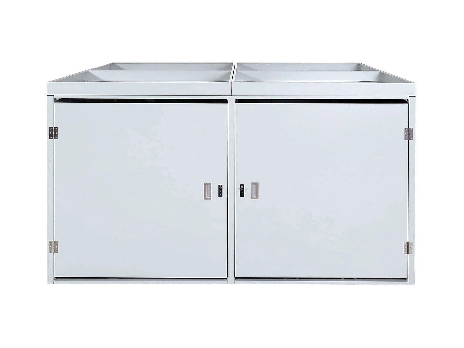 Garage voor 4 fietsen Plantenbak MCW-L56b,  lichtgrijs