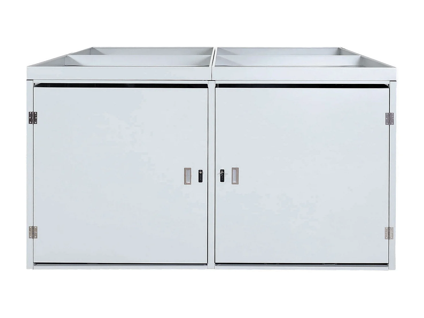 4er-Fahrradgarage Pflanzkasten MCW-L56b, Hellgrau