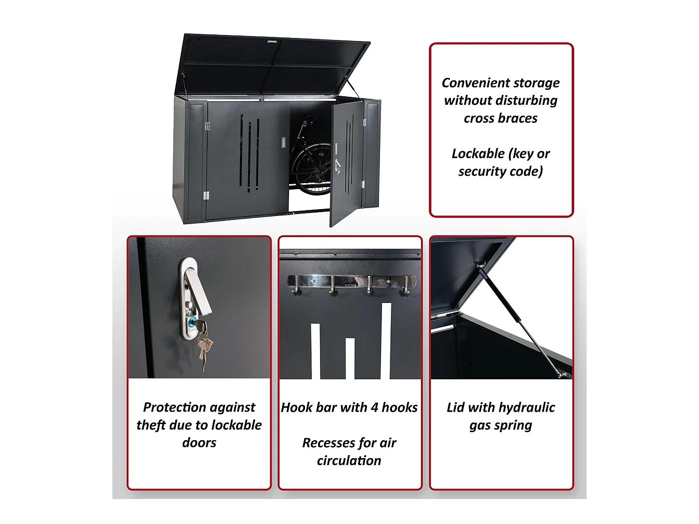 2er-Fahrradgarage MCW-K64