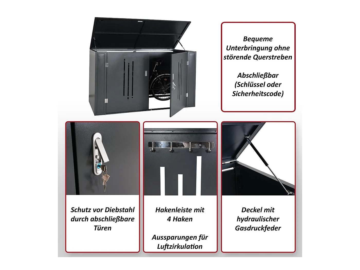 Garaż na 2 rowery MCW-K64