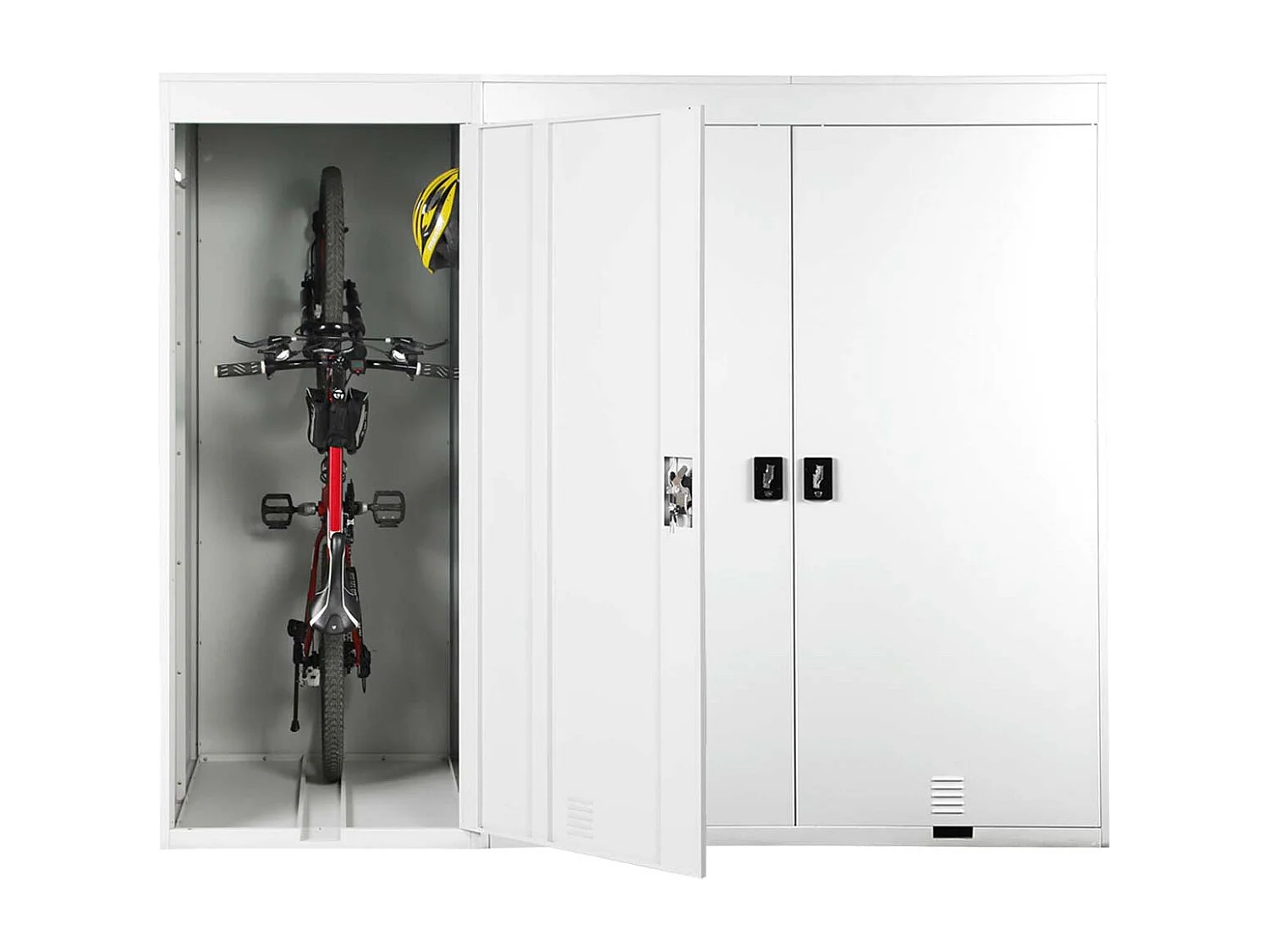 Garaż na 3 rowery MCW-H66,  jasnoszary