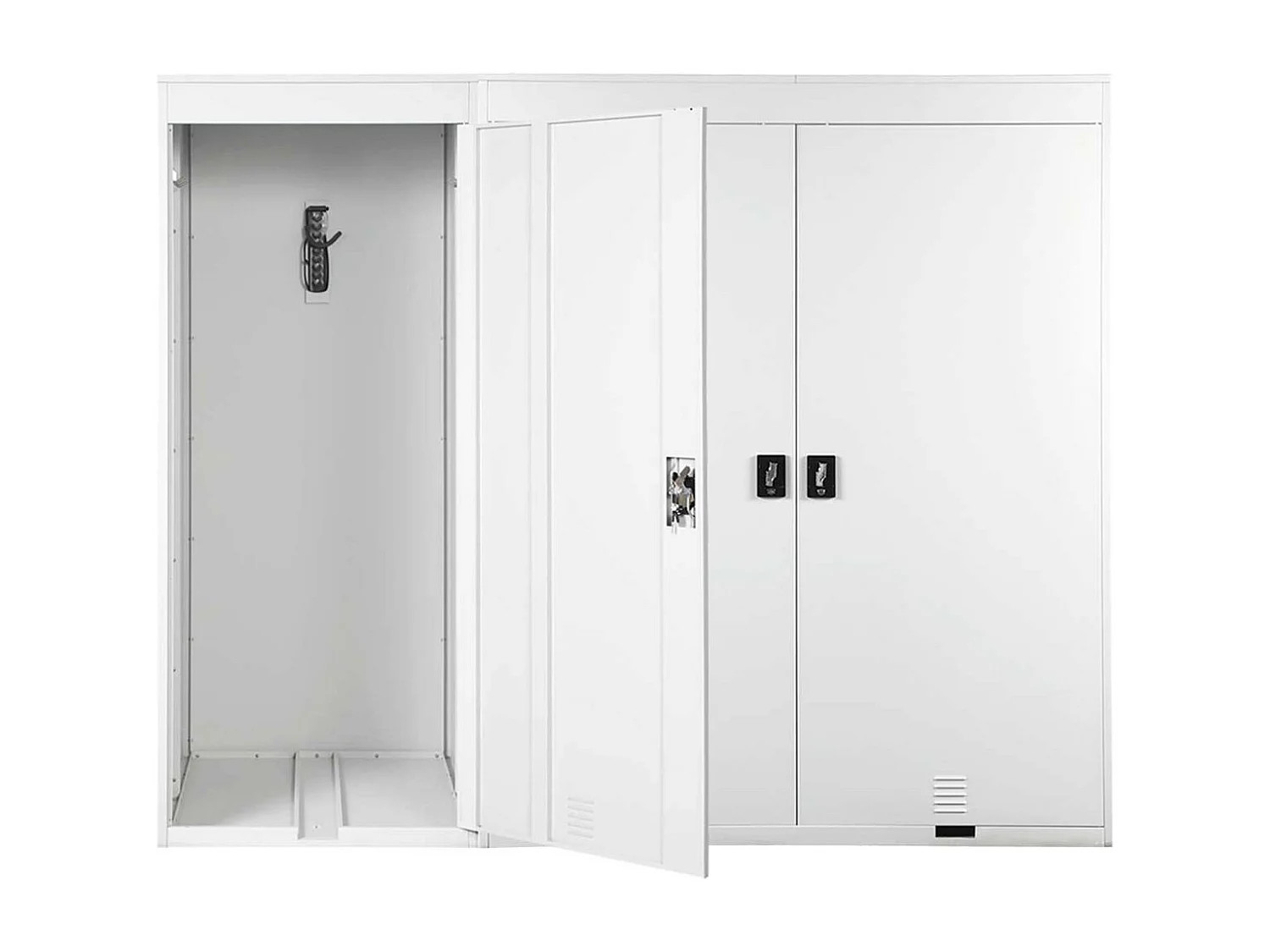 Garaż na 3 rowery MCW-H66,  jasnoszary