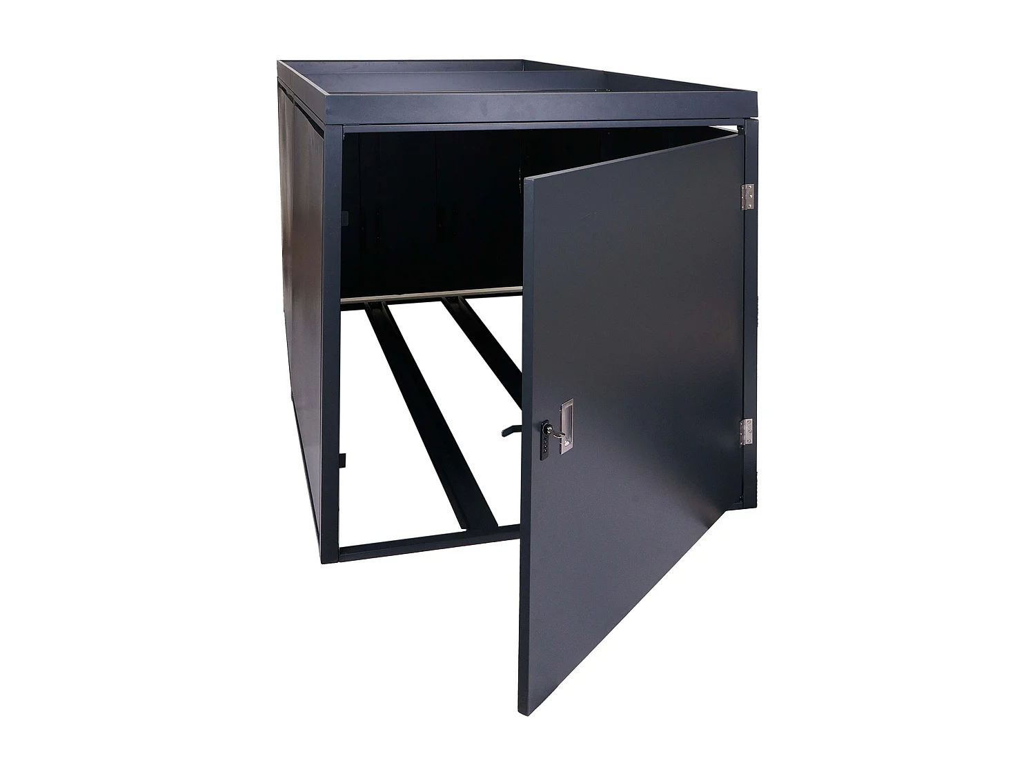 Garage voor 2 fietsen Plantenbak MCW-L56b,  antraciet