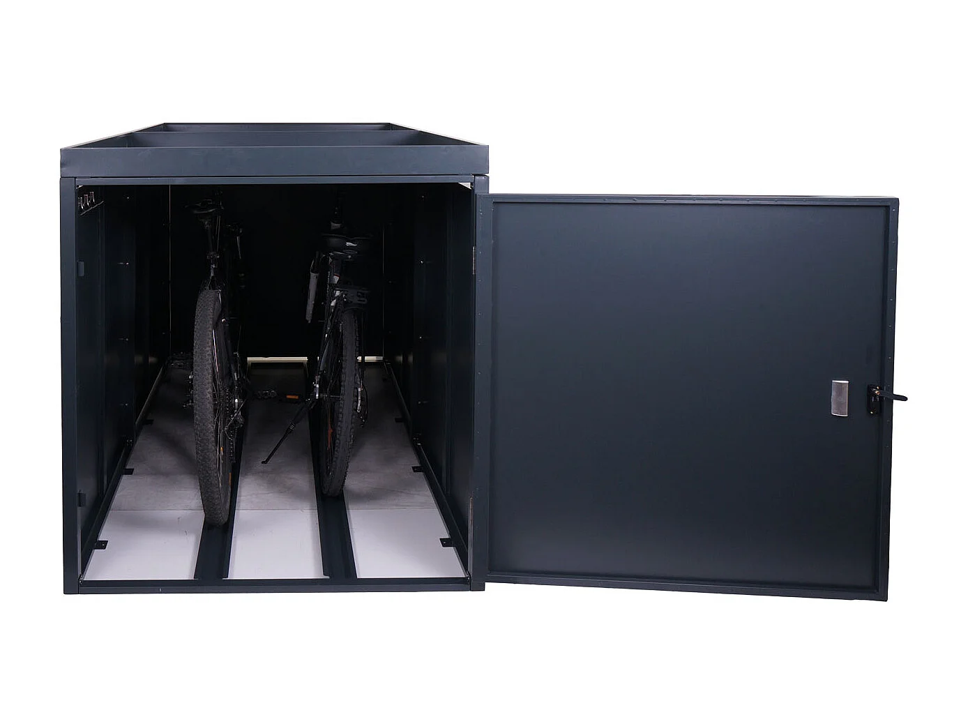 Garage voor 2 fietsen Plantenbak MCW-L56b,  antraciet