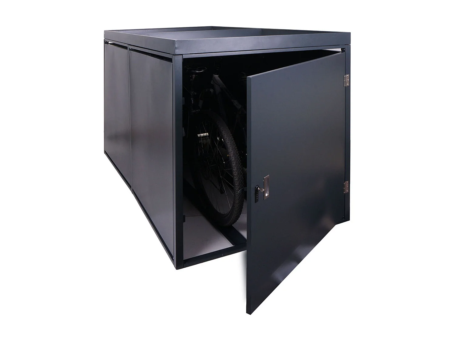 Garage voor 2 fietsen Plantenbak MCW-L56b,  antraciet