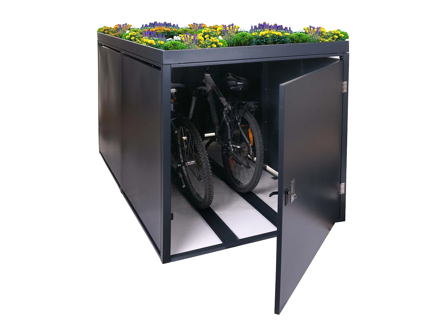 Fietsenstalling voor 2 fietsen MCW-L56b,  antraciet