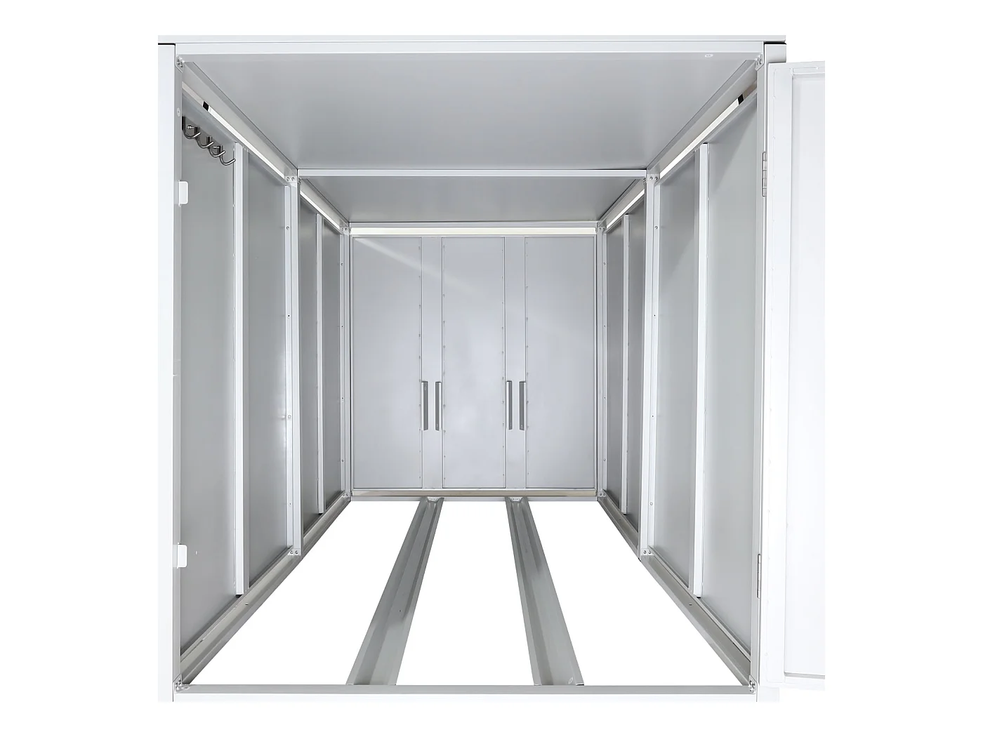 Garaż na 2 rowery Sadzarka MCW-L56b,  jasnoszary