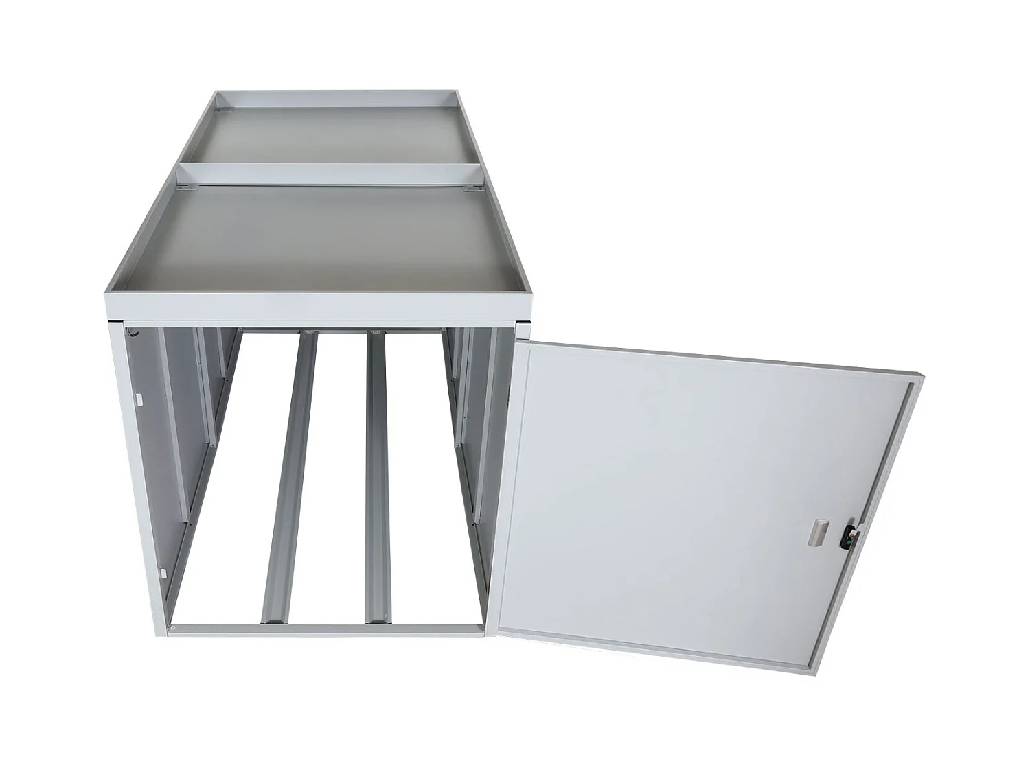 Garaż na 2 rowery Sadzarka MCW-L56b,  jasnoszary