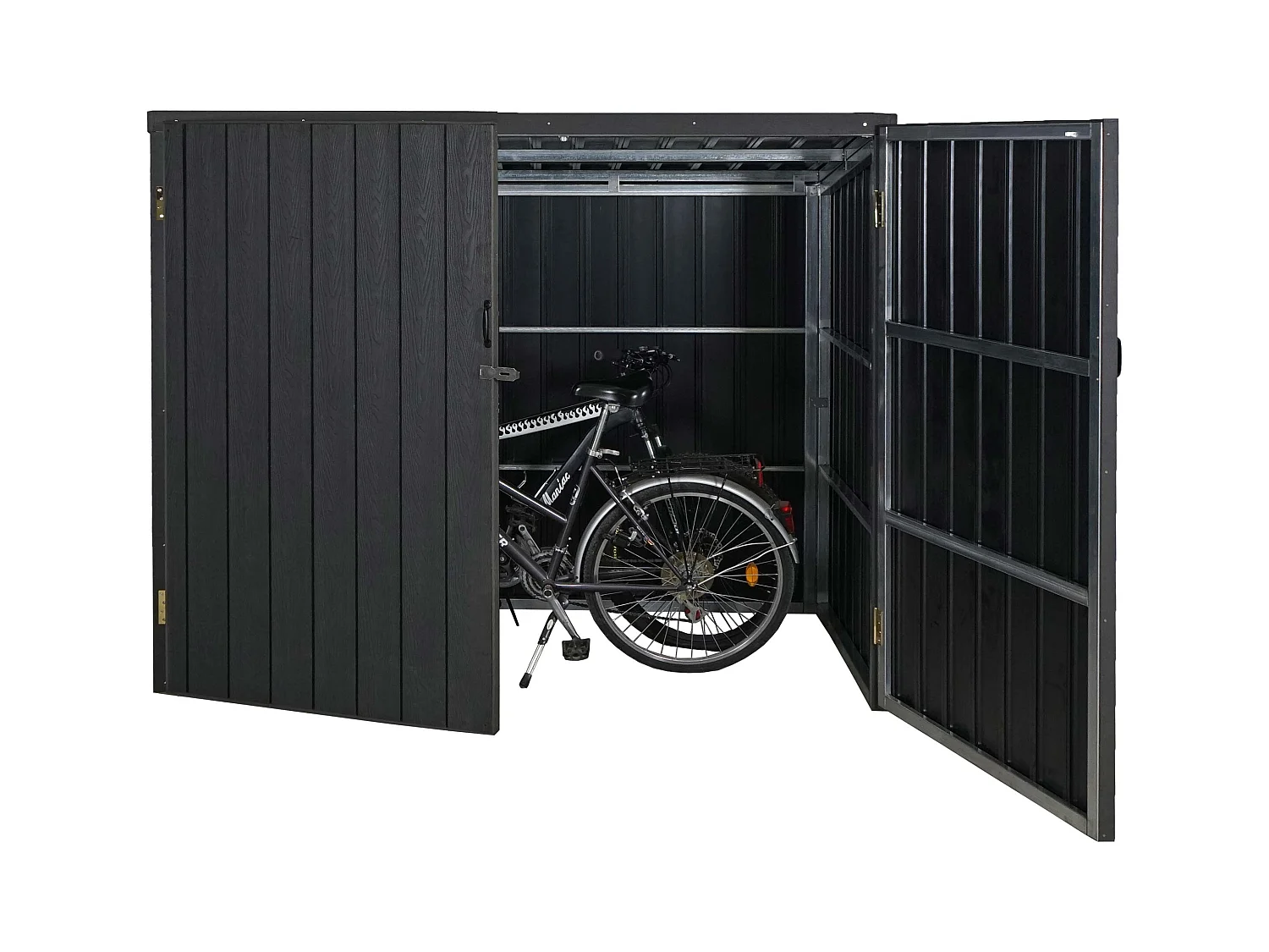 Fahrradgarage MCW-J29 (2er), 2 Räder 172x213x112cm anthrazit
