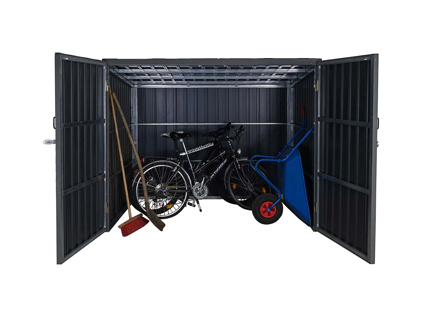 Fahrradgarage MCW-J29 (2er), 2 Räder 172x213x112cm anthrazit