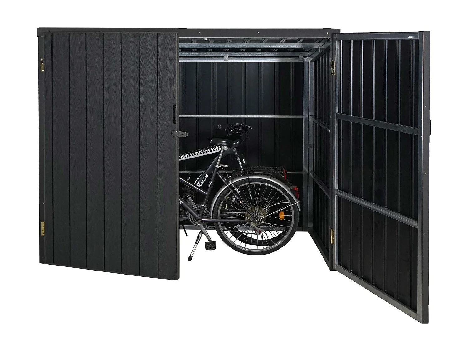 Fahrradgarage MCW-J29 (2er), 2 Räder 172x213x112cm anthrazit